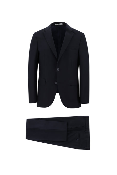 Dark Navy 4-Drop Relaxed Fit Suit