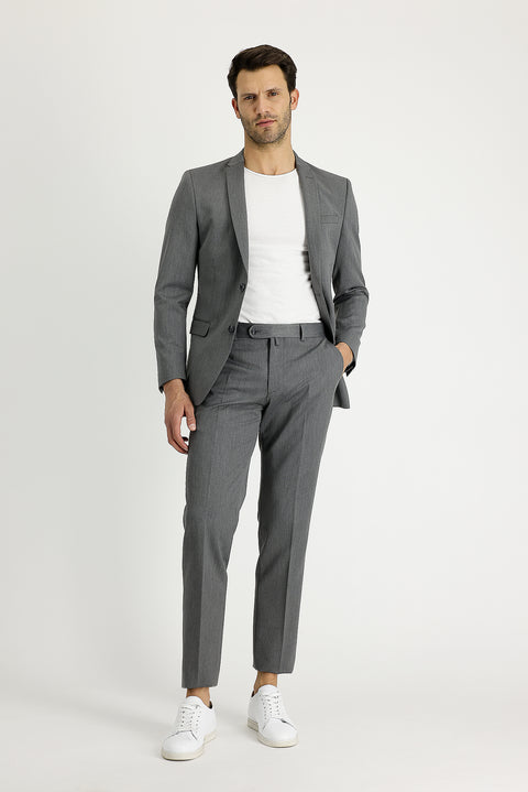 Medium Grey 7 Drop Super Slim Fit Extra Narrow Cut Suit