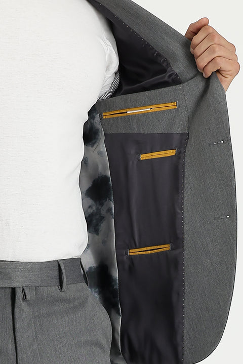Medium Grey 7 Drop Super Slim Fit Extra Narrow Cut Suit