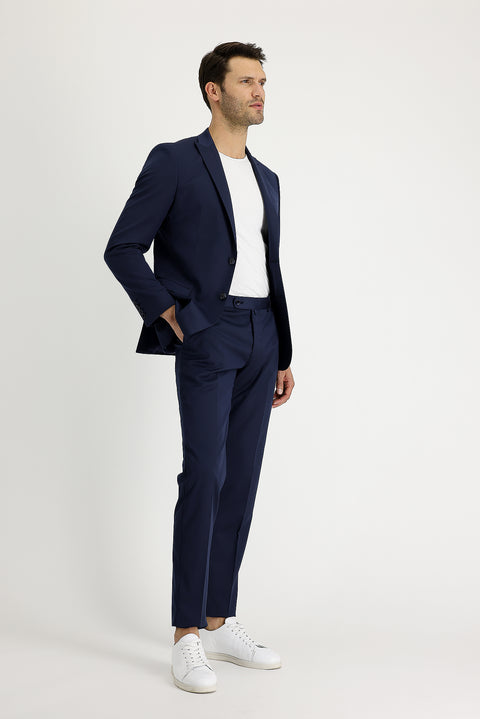 Açık Lacivert 7 Drop Super Slim Fit Eksra Dar Kesim Takım Elbise