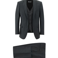 Medium Anthracite 6 Drop Regular Fit Standard Cut Suit with Vest
