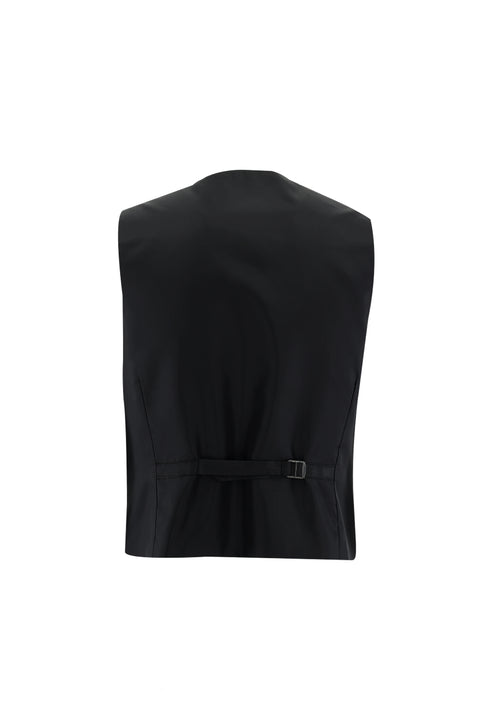 Black 7 Drop Slim Fit Suit with Vest