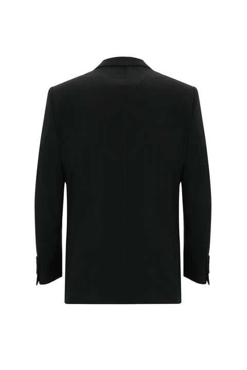 Black 7 Drop Slim Fit Narrow Cut Wool Suit