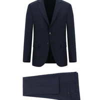 Dark Navy 7 Drop Slim Fit Narrow Cut Wool Suit