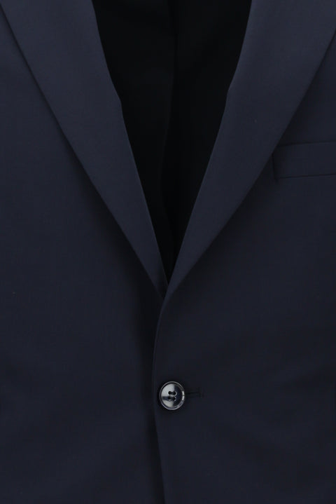 Dark Navy 4-Drop Relaxed Fit Wool Suit
