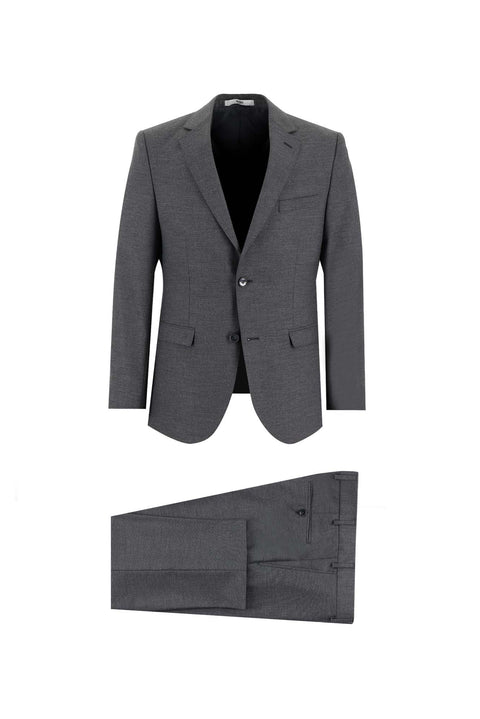 Dark Gray 6-Drop Regular Fit Standard Cut Suit