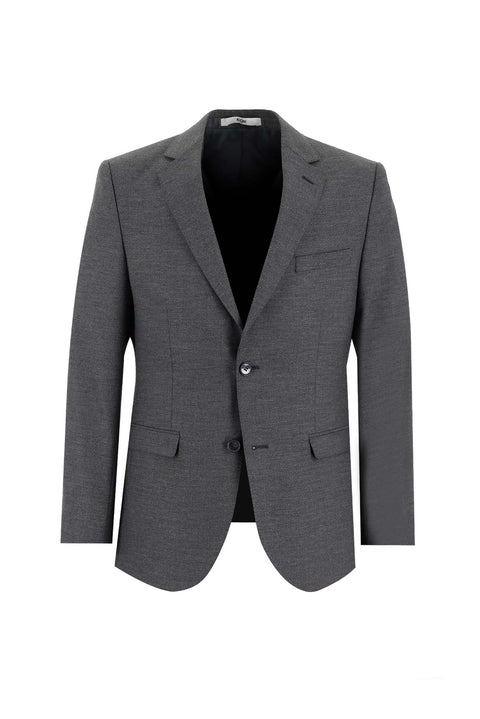 Dark Gray 6-Drop Regular Fit Standard Cut Suit