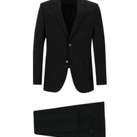 Black 7 Drop Slim Fit Narrow Cut Wool Suit