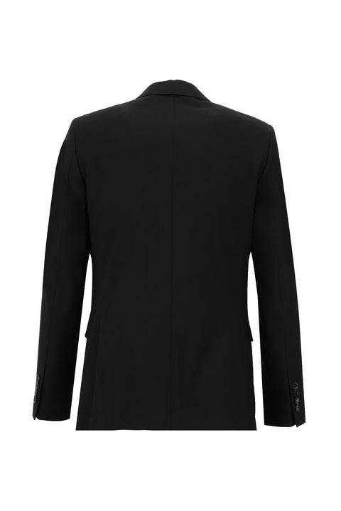 Black 7 Drop Slim Fit Narrow Cut Wool Suit