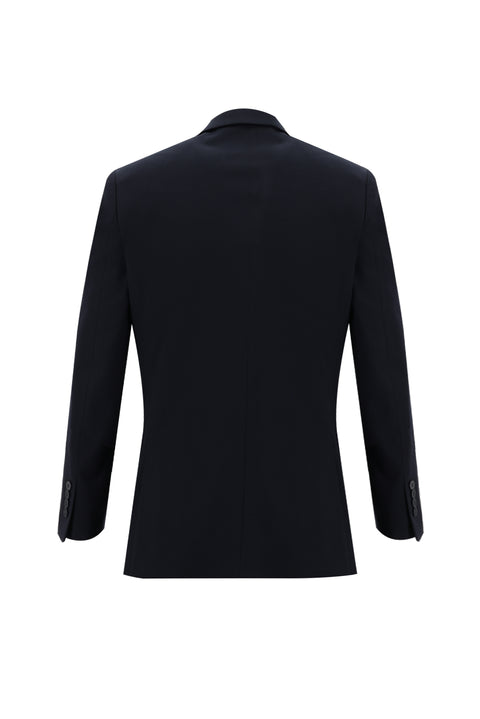 Koyu Lacivert 6 Drop Regular Fit Standart Kesim Yünlü Takım Elbise