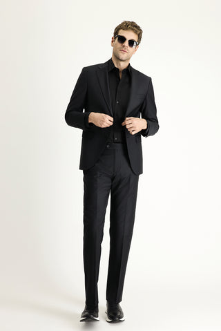  Siyah 6 Drop Regular Fit Standart Kesim Takım Elbise