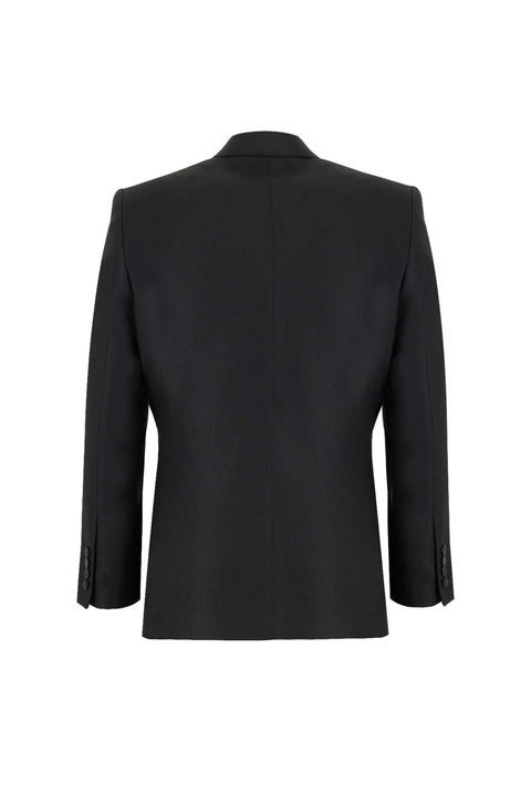 Black 7 Drop Slim Fit Narrow Cut Wool Suit