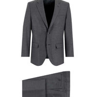 Dark Gray 6-Drop Regular Fit Standard Cut Wool Suit