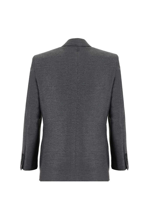 Dark Gray 4-Drop Relaxed Fit Wool Suit