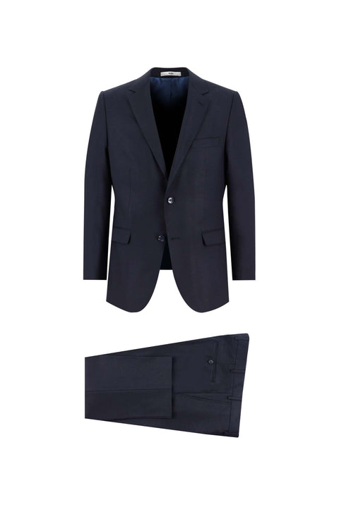 Dark Navy 6 Drop Regular Fit Standard Cut Wool Suit