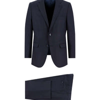 Dark Navy 7 Drop Slim Fit Narrow Cut Wool Suit