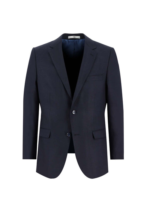 Dark Navy 4-Drop Relaxed Fit Wool Suit