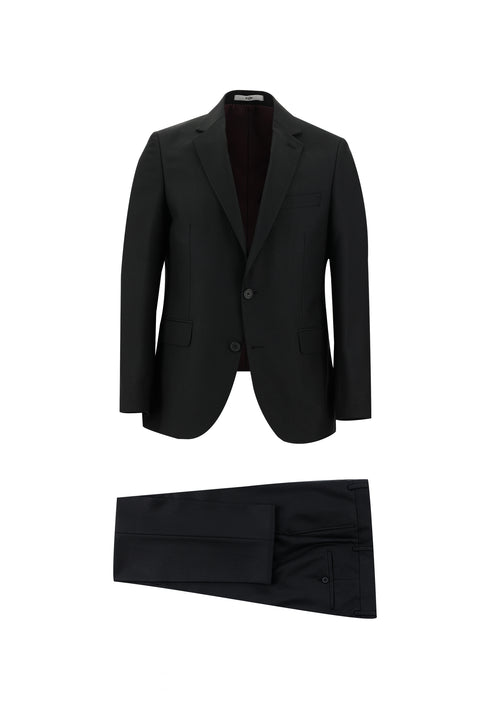 Black 7 Drop Slim Fit Narrow Cut Suit