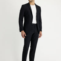Black 7 Drop Super Slim Fit Extra Narrow Cut Suit