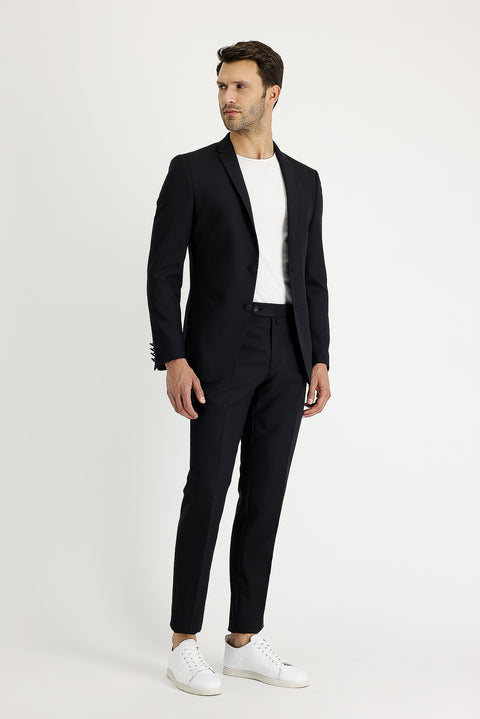 Black 7 Drop Super Slim Fit Extra Narrow Cut Suit