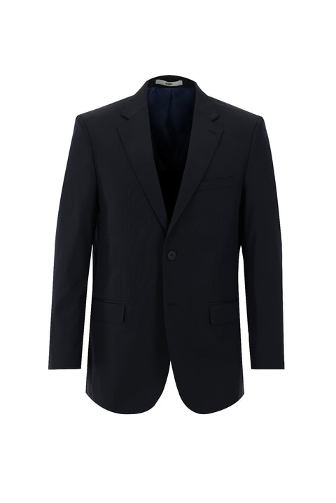 Black 4-Drop Relaxed Fit Suit