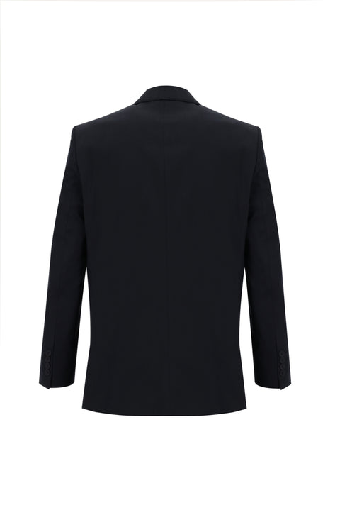 Black 4-Drop Relaxed Fit Suit