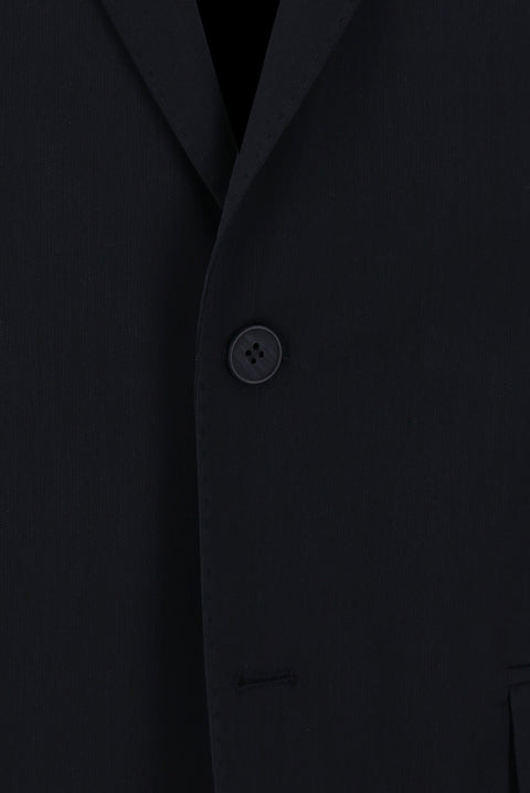 Black 4-Drop Relaxed Fit Suit