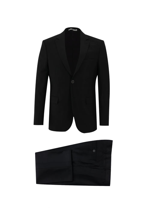 Black 7 Drop Slim Fit Narrow Cut Suit