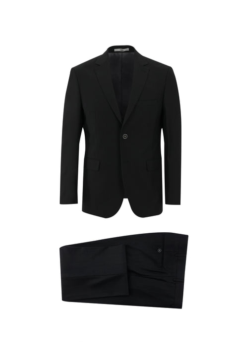 Black 7 Drop Slim Fit Narrow Cut Suit