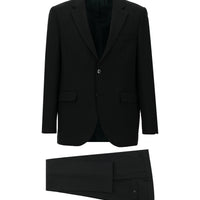 Black 4-Drop Relaxed Fit Suit