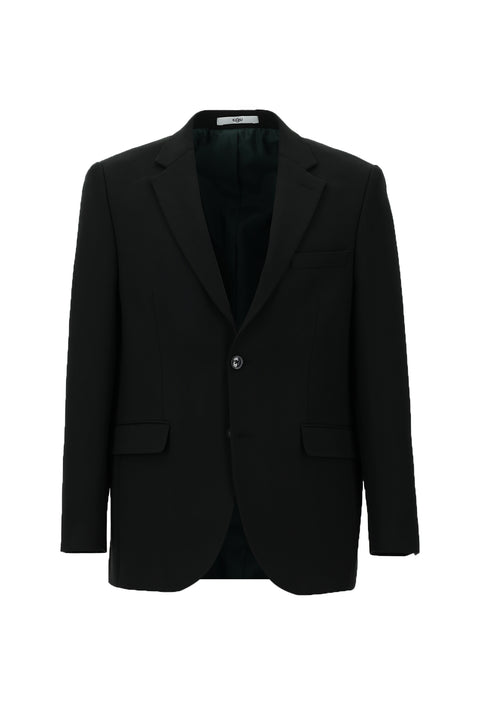 Black 4-Drop Relaxed Fit Suit