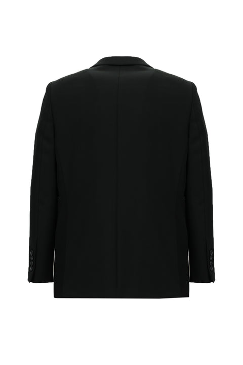 Black 4-Drop Relaxed Fit Suit