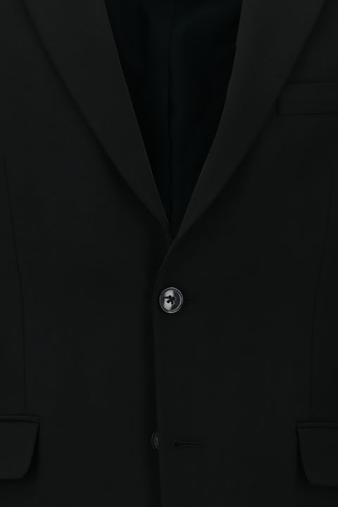 Black 4-Drop Relaxed Fit Suit