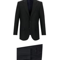 Siyah 4 Drop Relaxed Fit Rahat Kesim Takım Elbise