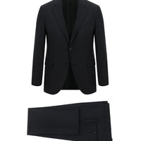 Black 6-Drop Regular Fit Standard Cut Suit