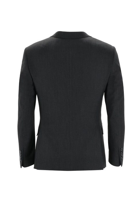 Siyah 7 Drop Super Slim Fit Eksra Dar Kesim Yelekli Takım Elbise