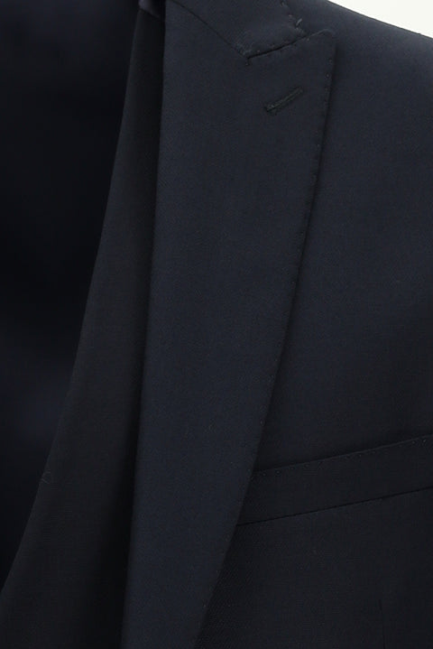 Koyu Lacivert 7 Drop Super Slim Fit Eksra Dar Kesim Yelekli Takım Elbise