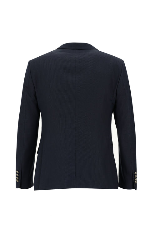 Dark Navy 7 Drop Super Slim Fit Extra Narrow Cut Patterned Vest Suit