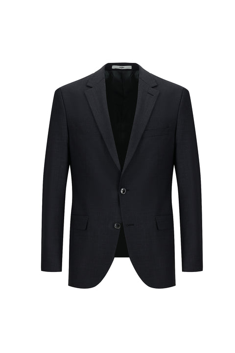 Dark Gray 6-Drop Regular Fit Standard Cut Wool Suit
