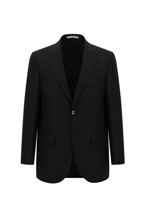 Black 4-Drop Relaxed Fit Eyelet Suit