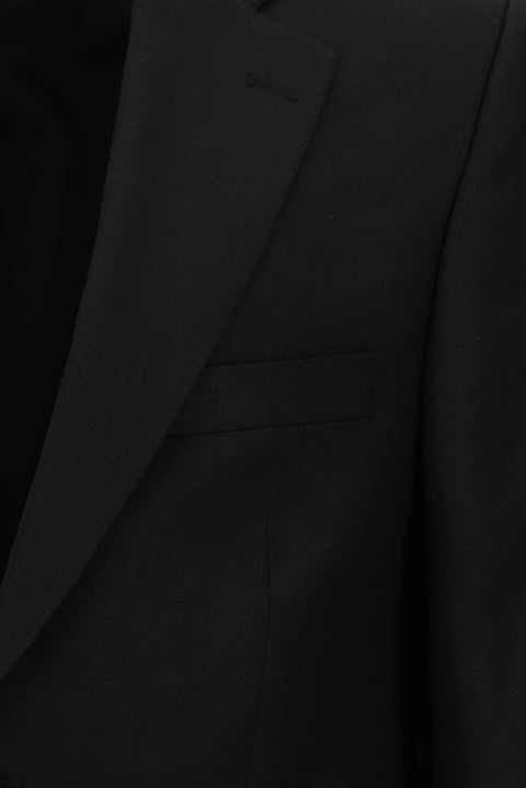Black 4-Drop Relaxed Fit Eyelet Suit