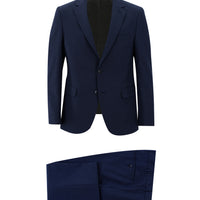 Light Navy Blue 7 Drop Slim Fit Eyelet Suit
