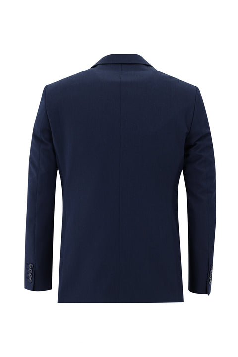 Light Navy Blue 7 Drop Slim Fit Eyelet Suit