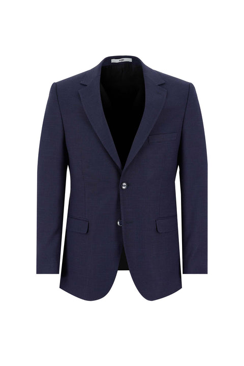 Light Navy Blue 4-Drop Relaxed Fit Eyelet Suit