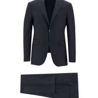 Dark Navy 7 Drop Slim Fit Eyelet Suit