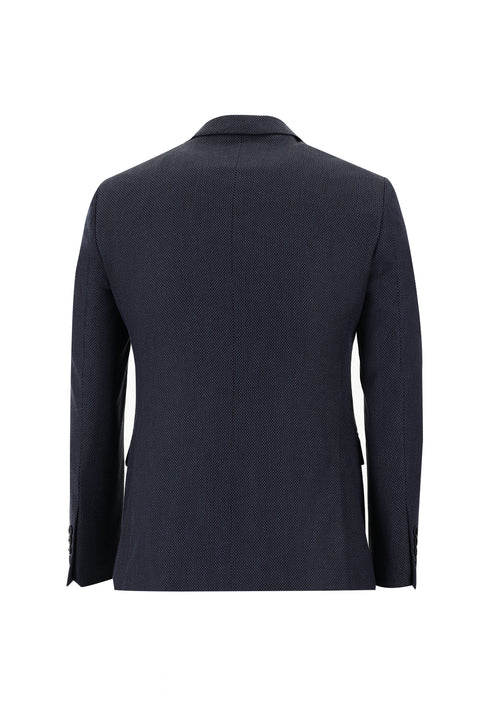 Dark Navy 7 Drop Slim Fit Eyelet Suit