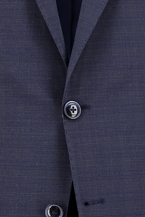 Medium Navy 7 Drop Slim Fit Eyelet Suit