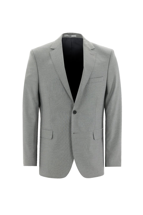 Light Gray 6 Drop Regular Fit Standard Cut Striped Suit