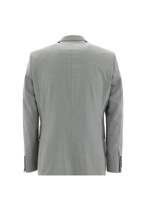 Light Gray 6 Drop Regular Fit Standard Cut Striped Suit
