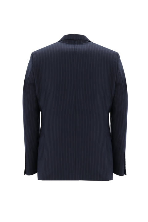 Dark Navy 6 Drop Regular Fit Standard Cut Striped Suit